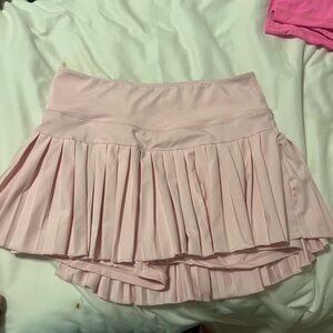 Pink tennis skirt